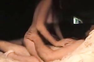 Torrid French neighbor riding my dick in a cowgirl position