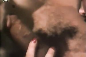 This sexually excited bitch's anal opening acquires screwed hard by the stunt