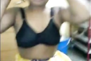 Chubby girlfriend jerks off his wang with 2 hands