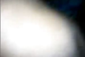 Chubby girlfriend jerks off his wang with 2 hands