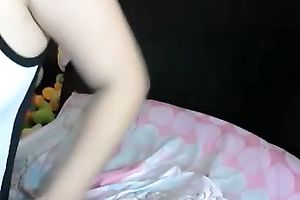 Delicious Caucasian honey shows her moist jugs on web camera