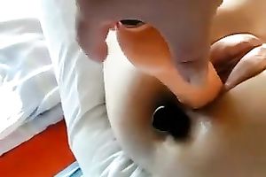 Kinky sweetheart got much fun whilst I was playing with her the one and the other fuck holes