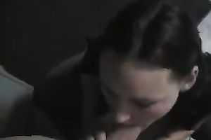 My extremely kinky girlfriend gives me a sloppy blow job