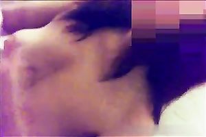 Chubby white wife takes shower and rubs her hirsute cunt anew