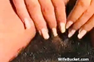 Adorable and pretty brunette hair playgirl copulates on POV non-professional video