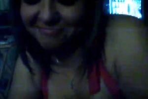 Pov oral-job by lewd non-professional babe having giant full natural jugs