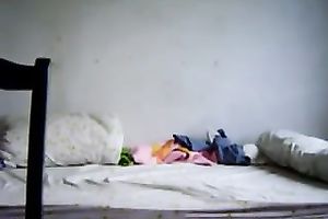 Asian perverted legal age teenager girlfriend riding me in my dorm room