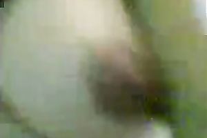 Jerk off on my Indonesian babe's large boobs as I fuck her slit