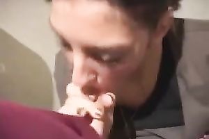 Sweet legal age teenager gal engulfing hard shlong deepthroat in dilettante episode