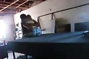 My short-haired blond amateur wife receives her cum-hole eaten in the welding shop