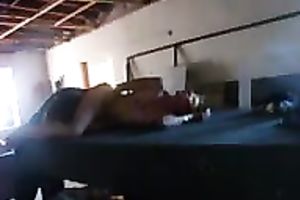 My short-haired blond amateur wife receives her cum-hole eaten in the welding shop