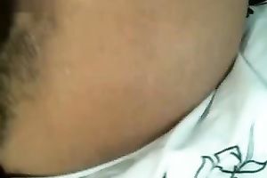 Cute dark legal age teenager with pleasing face used sex-toy and fingers to please herself