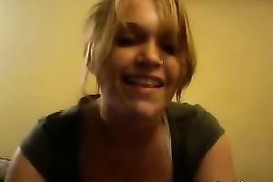 Zealous bulky cam legal age teenager pokes her asshole with vibrator