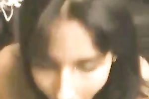 Natural raven haired svelte mother I'd like to fuck was so into blowing my alluring bulky 10-Pounder