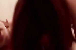 Two wild brunette hair ladies share my buddy's penis for a valuable oral-stimulation