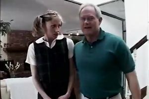 Naughty legal age teenager receives spanked previous to engulfing and fucking on ottoman