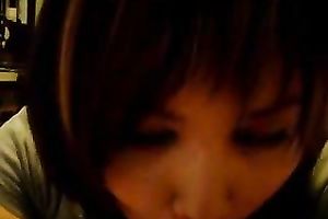 Chubby dark brown princess blows my hard rod like a vacuum cleaner