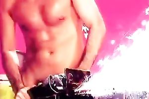 Depraved women in leather lingerie's receives drilled in wet crack and in their throats