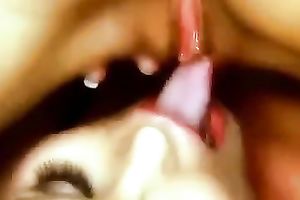 Depraved women in leather lingerie's receives drilled in wet crack and in their throats