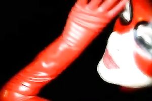 Depraved women in leather lingerie's receives drilled in wet crack and in their throats