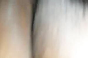 My buddy polishes his wife's a bit unshaved soaked coochie at night