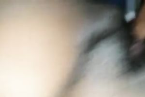 My buddy polishes his wife's a bit unshaved soaked coochie at night