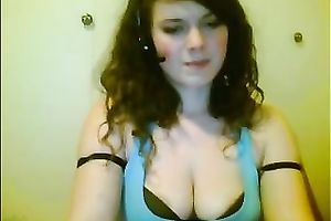 Naturally cute web cam dark brown showed off all the stuff that babe had on her body