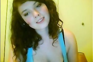 Naturally cute web cam dark brown showed off all the stuff that babe had on her body