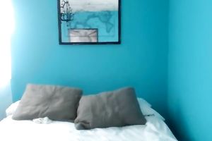 Insane blonde babe in her bedroom positions on web camera bare