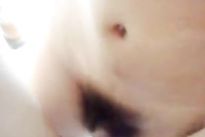 Here is my hirsute miniature Asian girlfriend drilled in missionary pose