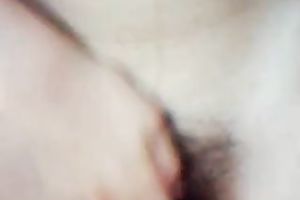 Here is my hirsute miniature Asian girlfriend drilled in missionary pose