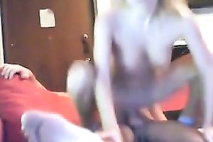 Extremely pale dilettante blond haired blowlerina of my buddy can't live without hard fuck