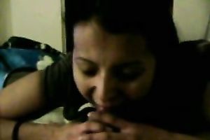 Exquisite non-professional oral pleasure from Indian sexy nasty white wife