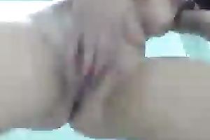 Amazing playful hottie with wonderful pantoons flashed her bum in yellow straps