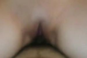 My white plump wife can't live without riding my powerful bushy schlong on top