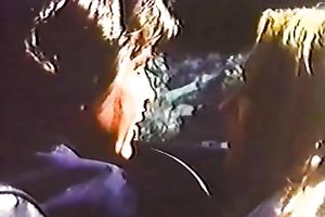 Devilishly spoiled wench is engulfing on her lover's schlong like eager