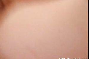 Naughty and glamorous white milf white wife eats rod and rides on top