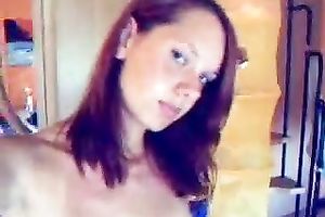 Redhead legal age teenager suburb girl teases me with her curves on camera