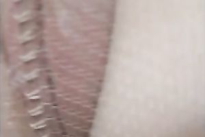 Sweet slutty wife with priceless bum was flashing her cum-hole whilst my buddy was stroking