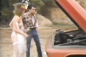 Fuck dying fellow stopped the engine and asked his bitchy traveler to engulf