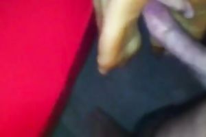 She can't live without touching and ravishing my pulsating purple cock with her feet