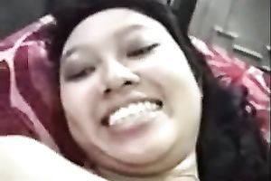 My smiling brunette hair honey sucks my wang and receives her backdoor polished