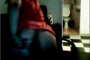 Ardent lengthy haired brunette hair pale webcam wench in red underware nude large bumpers