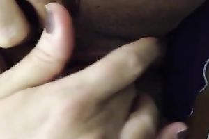 Huge wet crack with large widen lips and obese clitoris