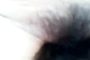 Kinky slutwife takes unshaved 10-Pounder in her shaggy snatch for a ride in the car