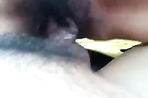 Kinky slutwife takes unshaved 10-Pounder in her shaggy snatch for a ride in the car