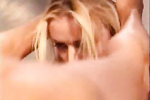 My torrid golden-haired girlfriend gives me some head and does anal