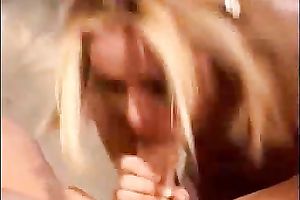 My torrid golden-haired girlfriend gives me some head and does anal