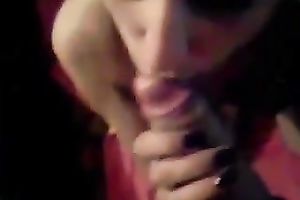 My buddy got his beefy dong sucked by a indeed rapacious golden-haired head