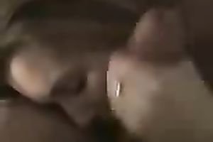 Charming blond bae engulfing my large corpulent rod in POV